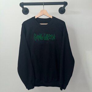 Black Gang Green Punk Rock Band Music Promo 80s Crewneck Sweatshirt